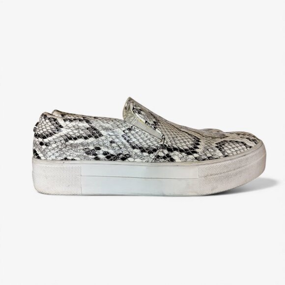 Steve Madden Gills Snakeskin Print Platform Slip-On Sneakers Size 6.5M - Picture 6 of 9